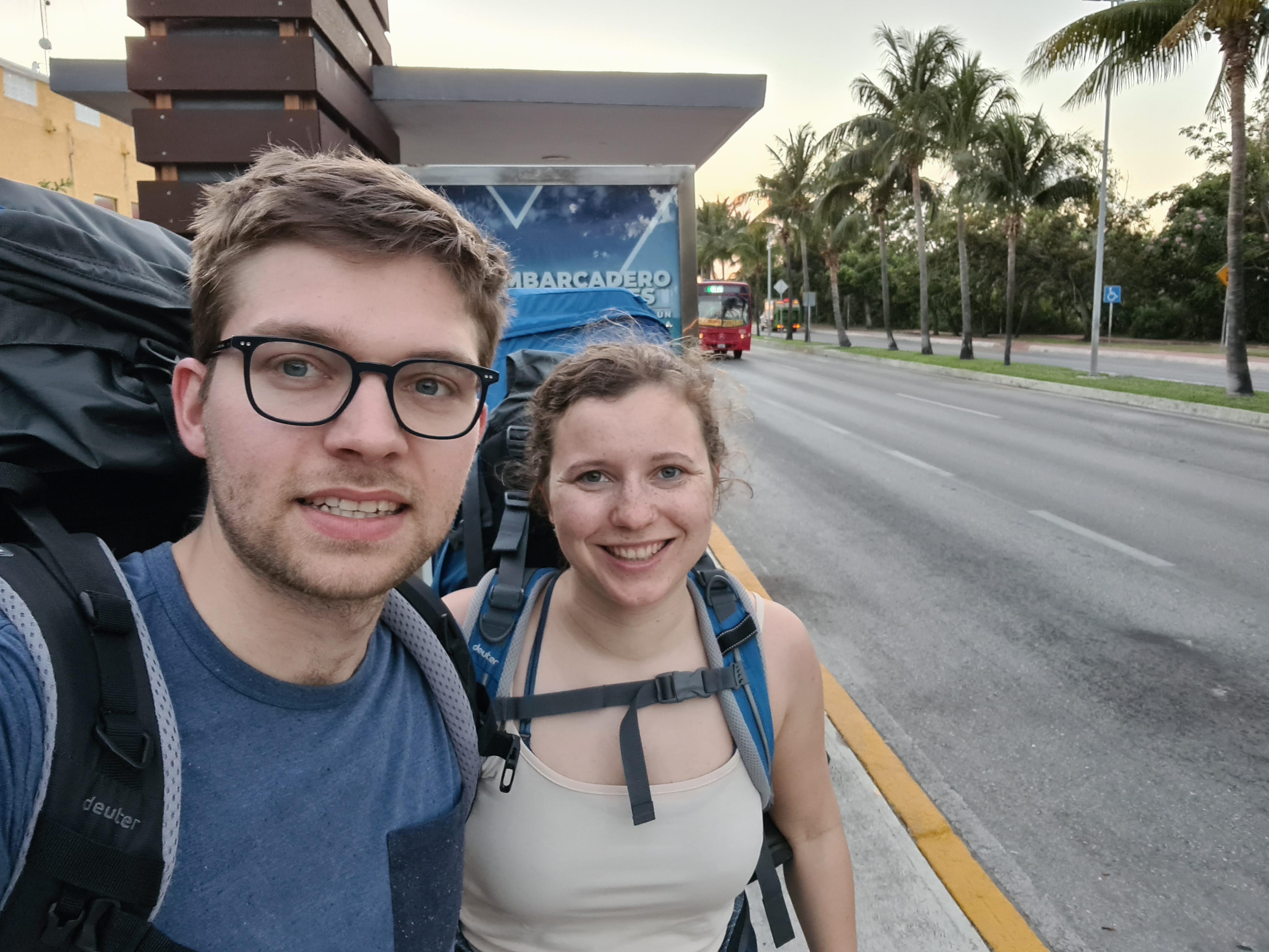 Erstes Selfie in Cancun'