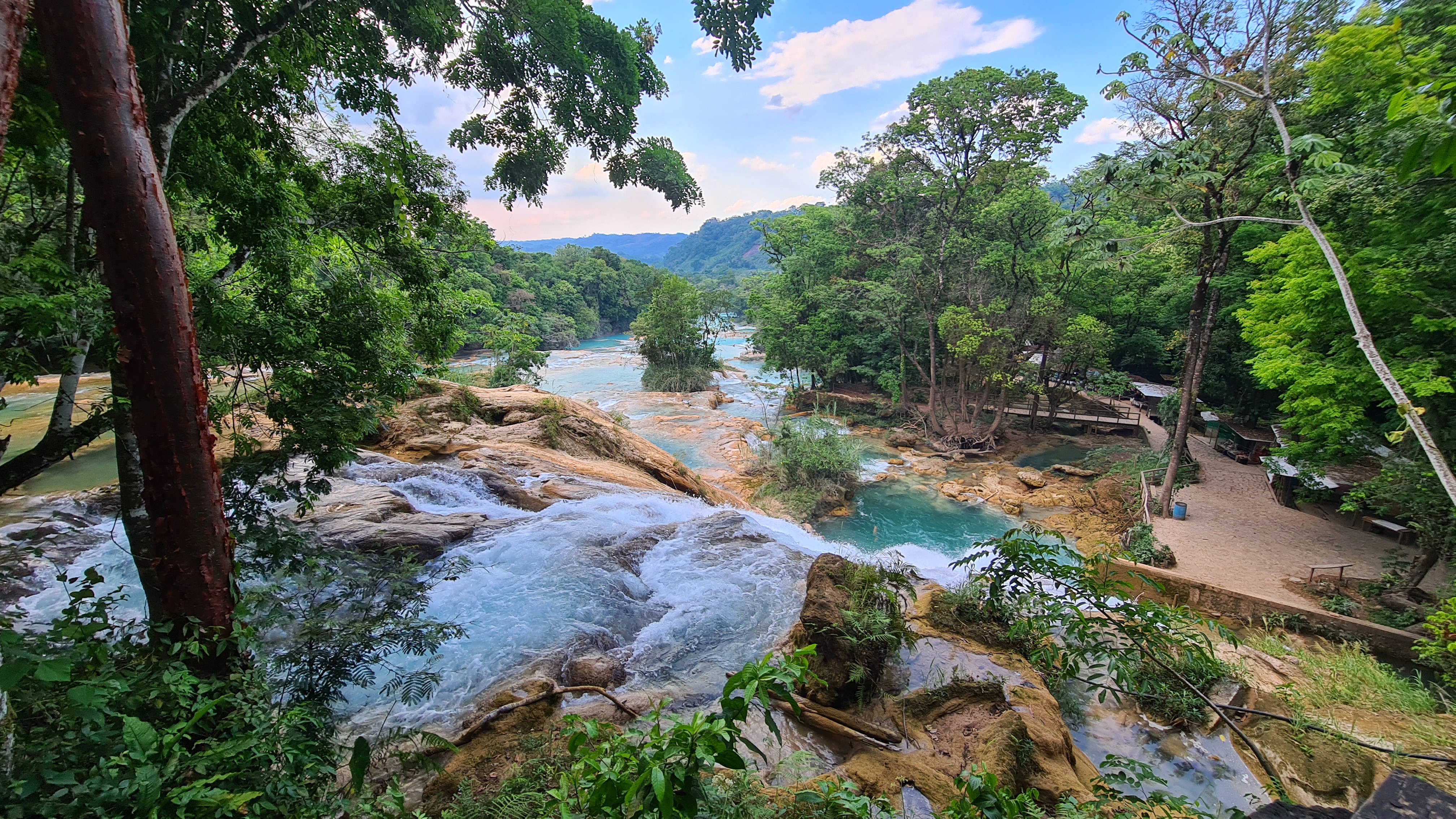 Agua Azul von oben