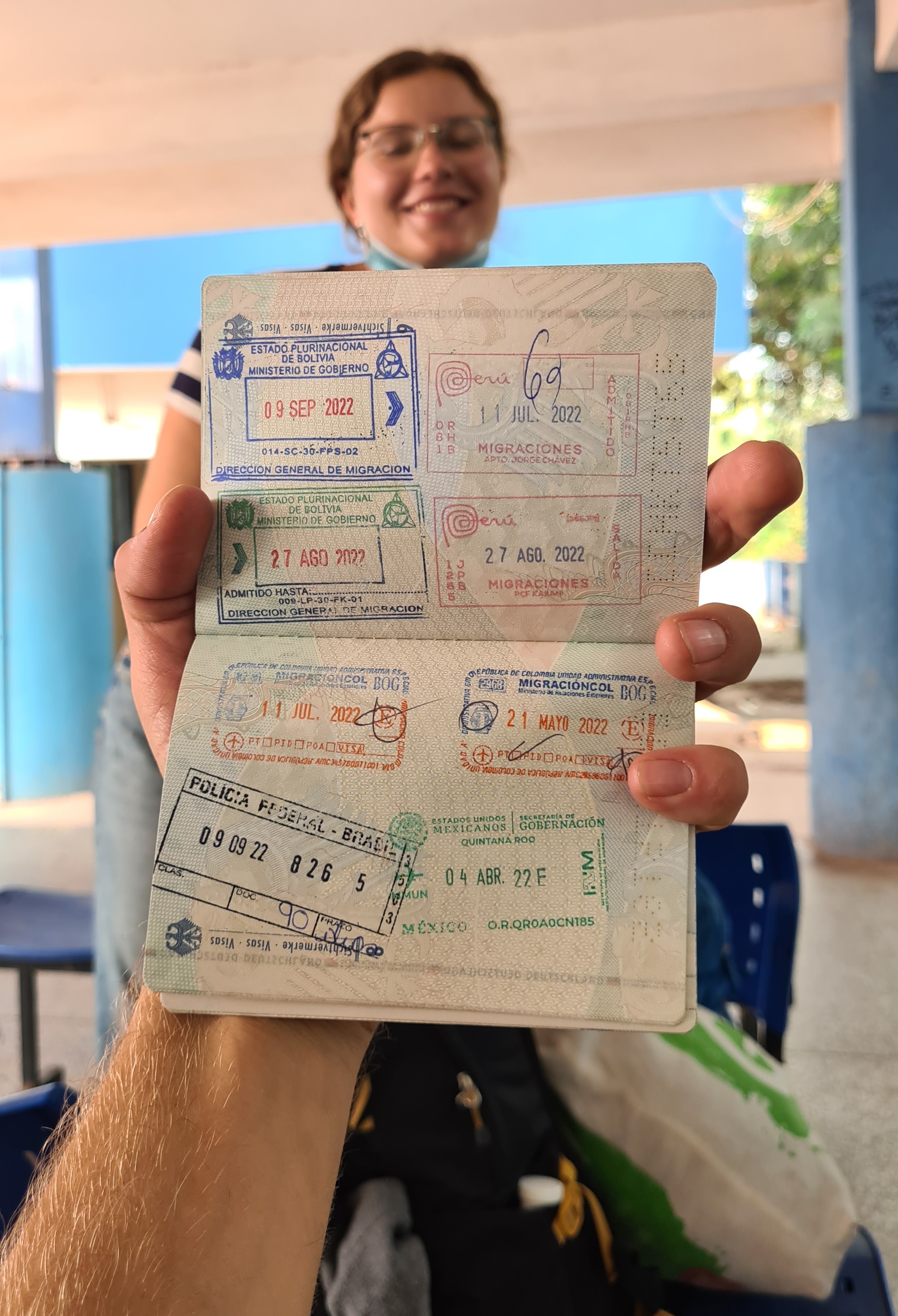 Reisepass füllt sich