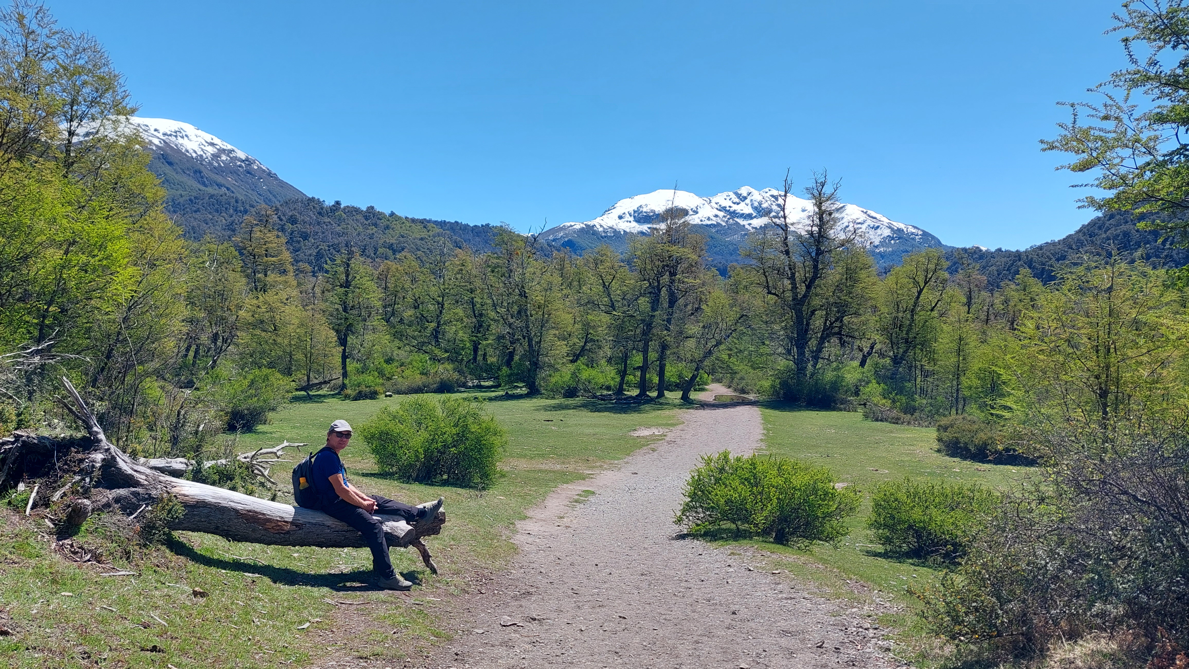 Papa wartet im Park