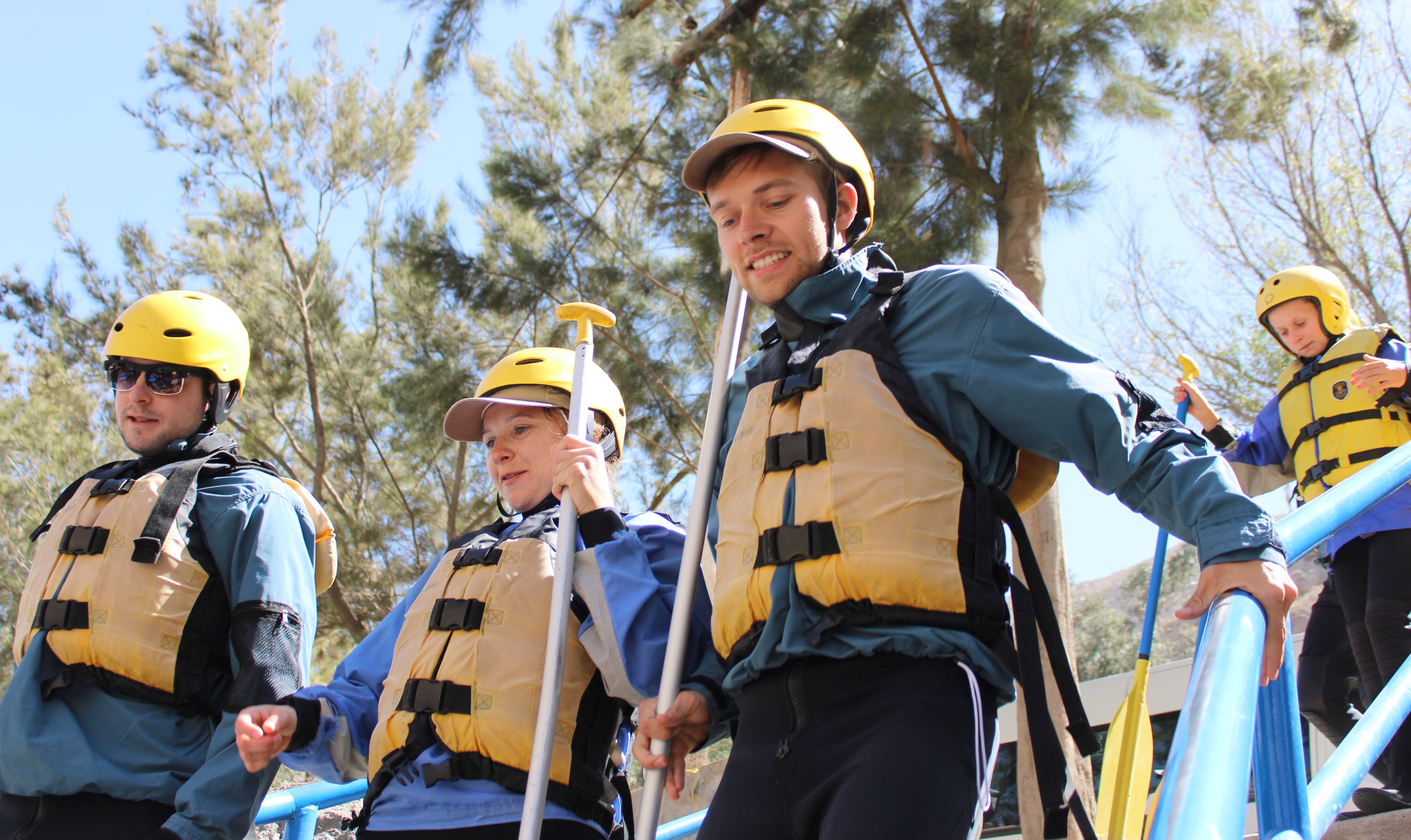 Vor dem Rafting